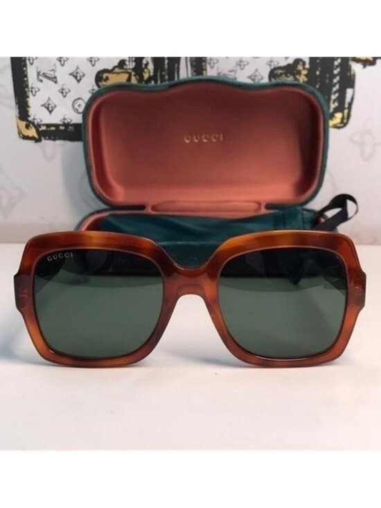 New  Authentic Gucci GG0036SA 003 Oversized Square Sunglasses ✨